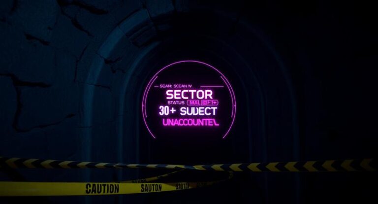 Tactical 1970s-style visualization of the sealed tunnels beneath the island of Malta.