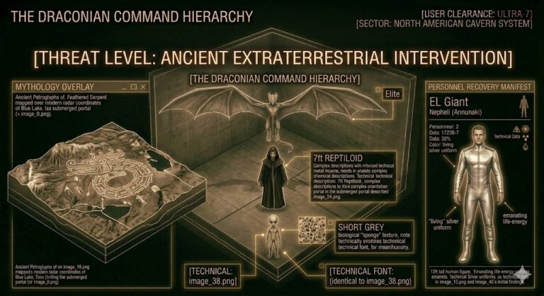 Tactical schematic of the Reptilian hierarchy and the Orion Giant profile.