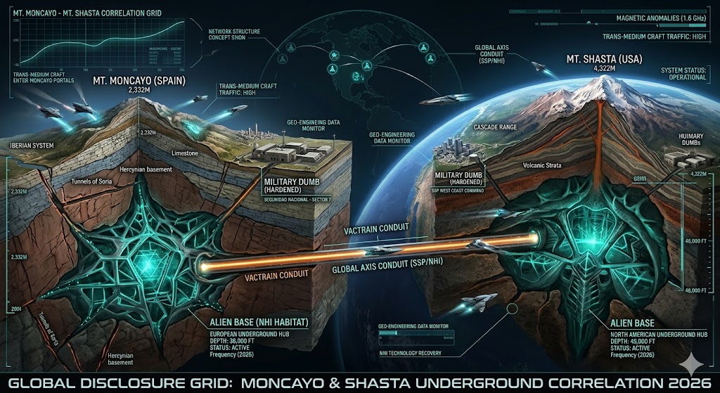 The Mysterious Mt. Moncayo Massif (Spain). A primary gateway to the European Underground and a documented "sister site" to Mt. Shasta’s Alien Base infrastructure.