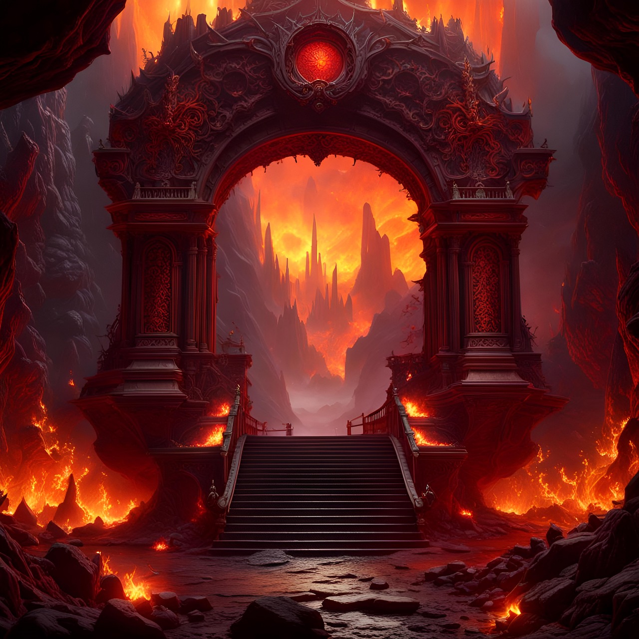 ai generated, hell, devil, horror, scary, hell door, underworld, fantasy, fire, flame, hell, hell, hell, hell, hell-8578083.jpg