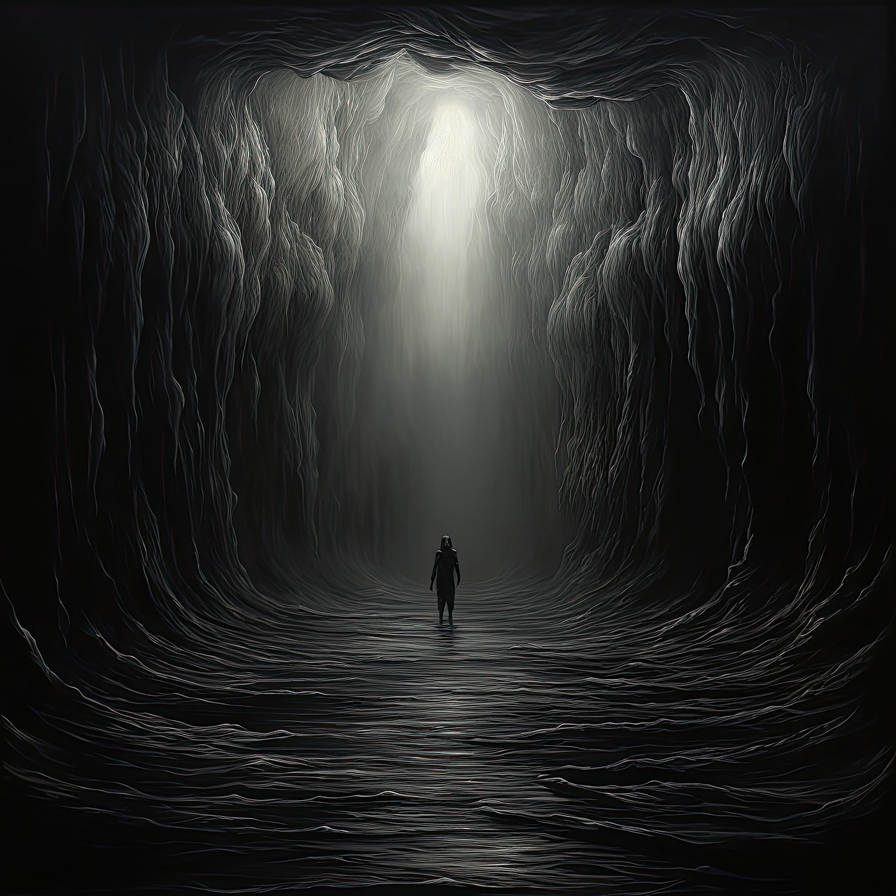 dark, darkness, figure, black, cavern, cave, interior, creepy, void, space, walls, sci-fi, fantasy, tunnel, ai generated, darkness, darkness, cavern, void, void, void, void, void-8465890.jpg